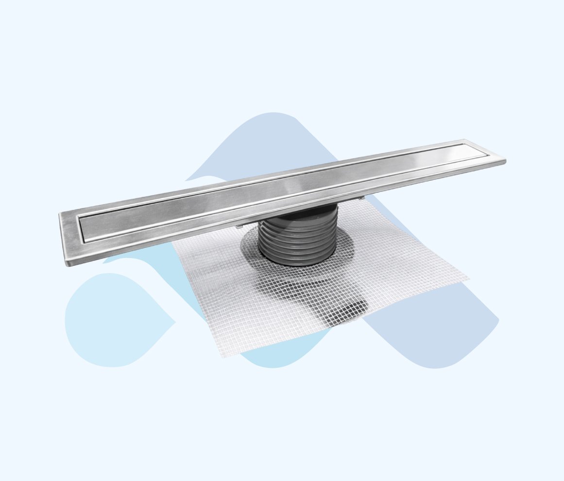 paslanmaz genis etekli yukseklik ayarli dus kanali