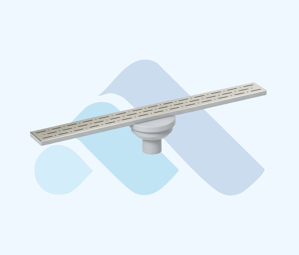 plastik yalitimli eksantrik govdeli 360 derece doner sifonlu dus kanali ac q50